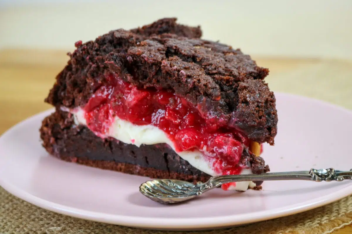 CBD Chocolate Cake with Vanilla and Cherry Filling Recipe