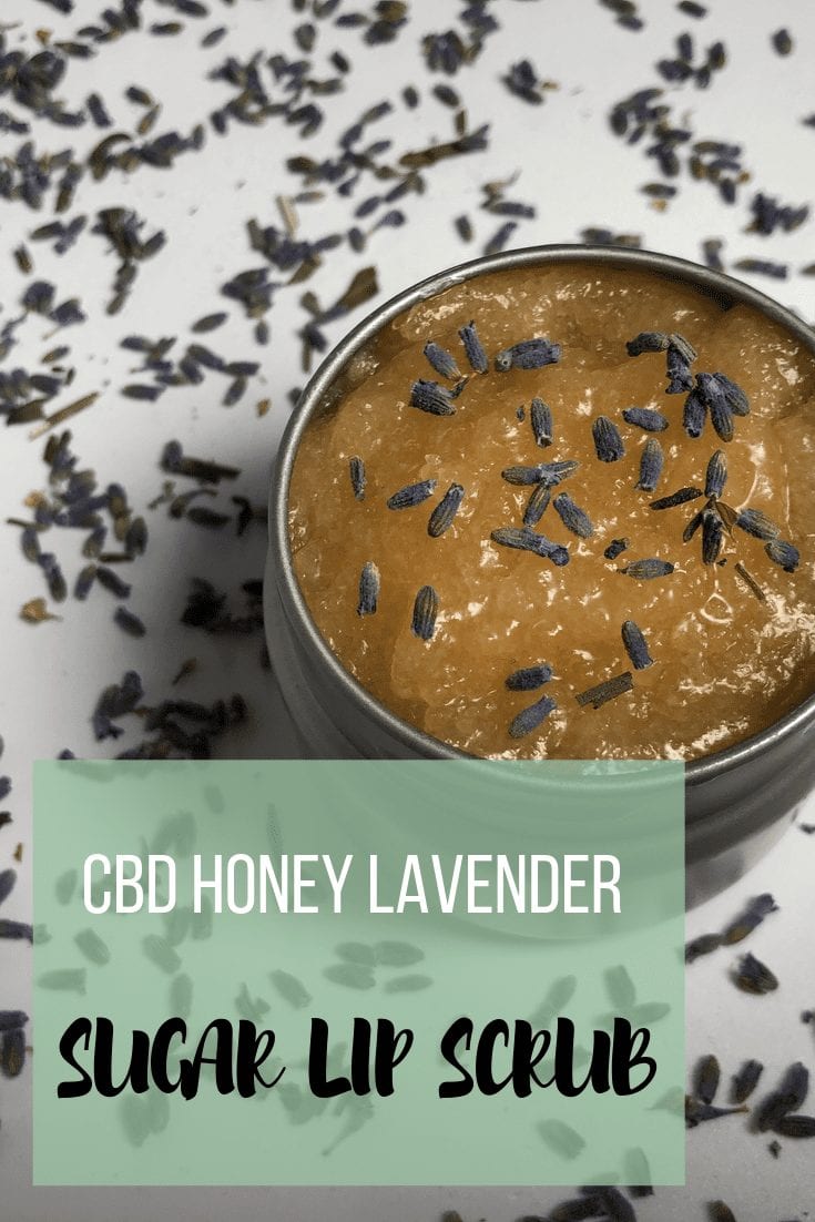 CBD Honey Lavender Sugar Lip Scrub