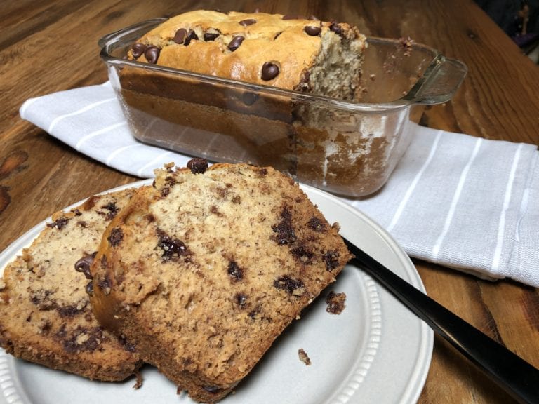 CBD chocolate chip banana bread recipe