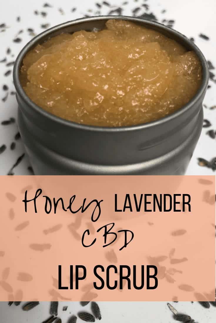 Honey Lavender CBD Lip Scrub