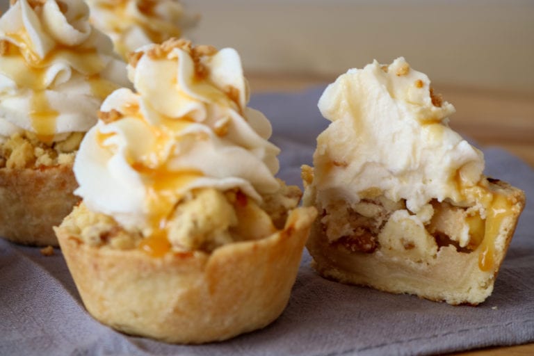 easy CBD apple pie cupcakes recipe