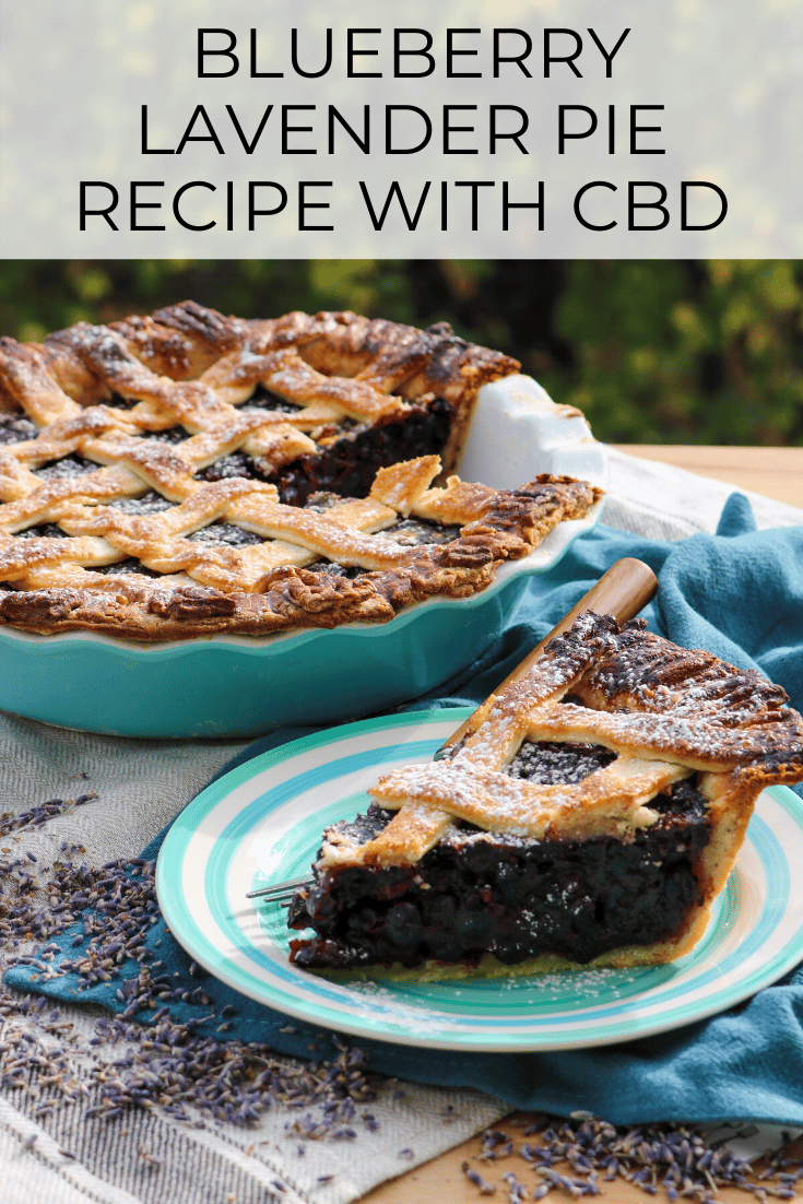 Blueberry Lavender Pie Recipe with CBD
