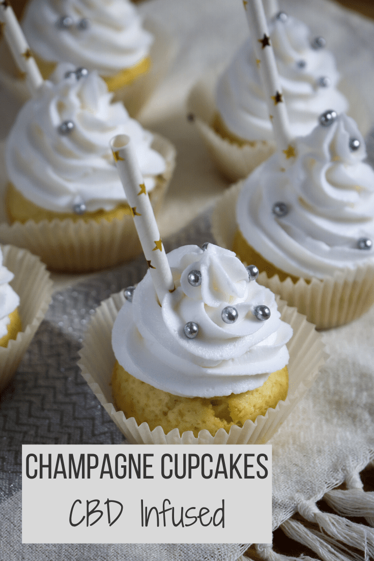 Champagne Cupcakes CBD Infused