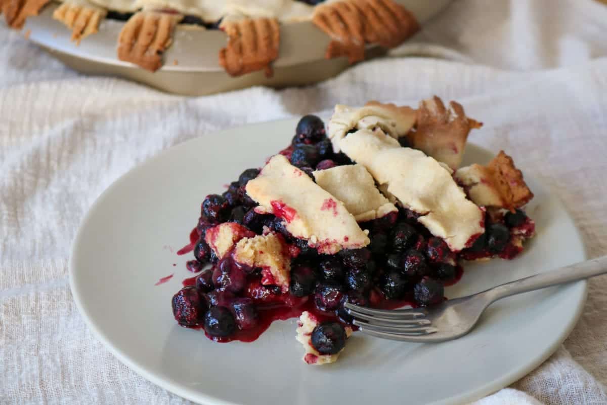 Simple CBD Paleo Blueberry Pie Recipe