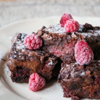 How to Make CBD Chocolate Brownies with Raspberries