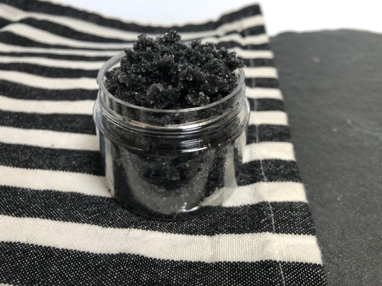 Charcoal Face Scrub Infused with CBD