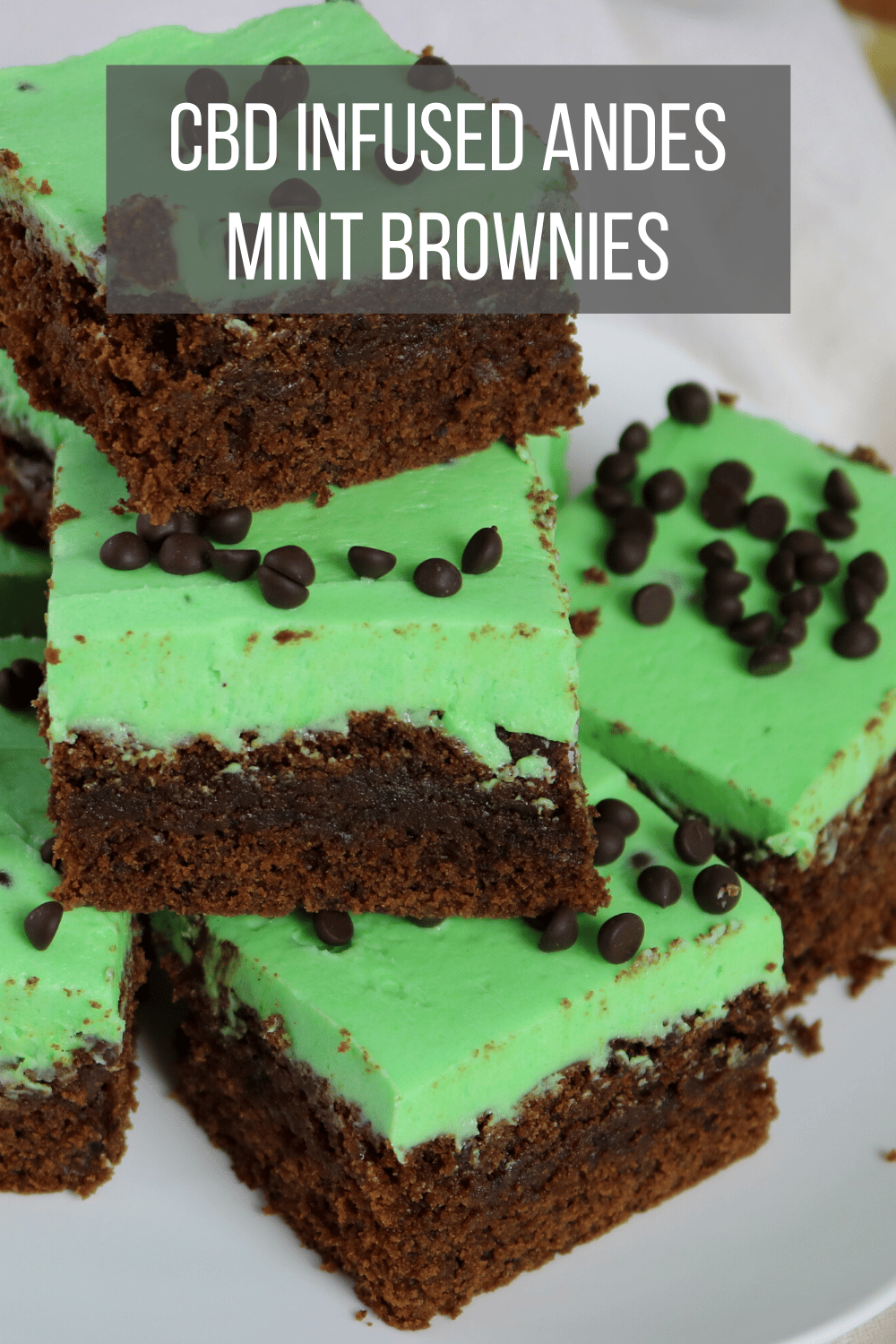 CBD Infused Andes Mint Brownies